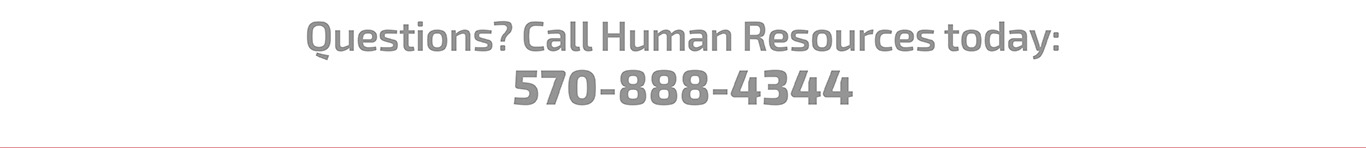 Questions? Call Human Resources today!